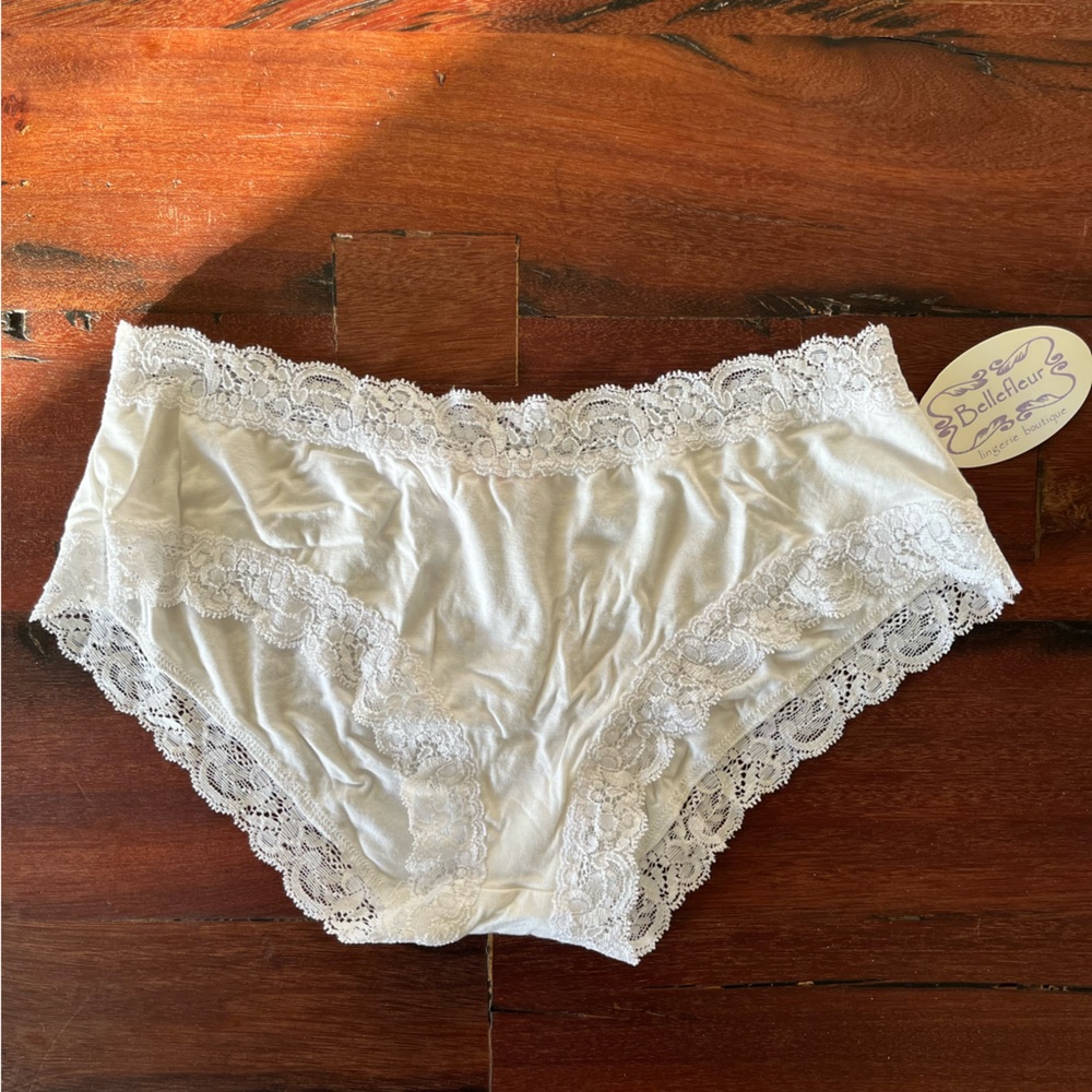NWT Fleur’t Lingerie – Panties with Lace, Size M/L